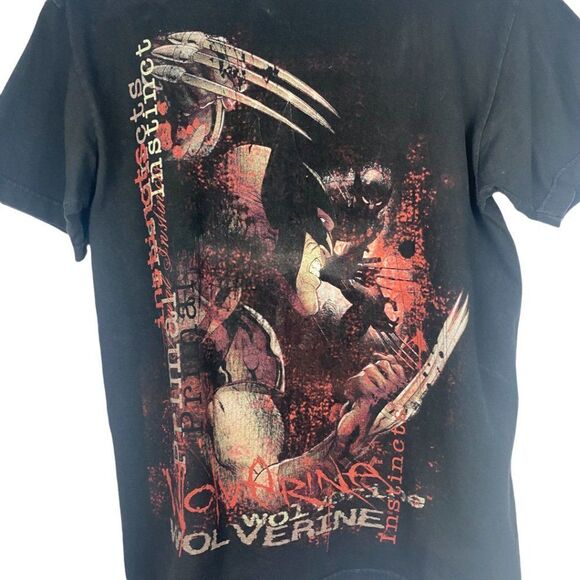 MAD ENGINE Men's Marvel Comic Black Wolverine Print Crew Neck T Shirt US M - Picture 3 of 8